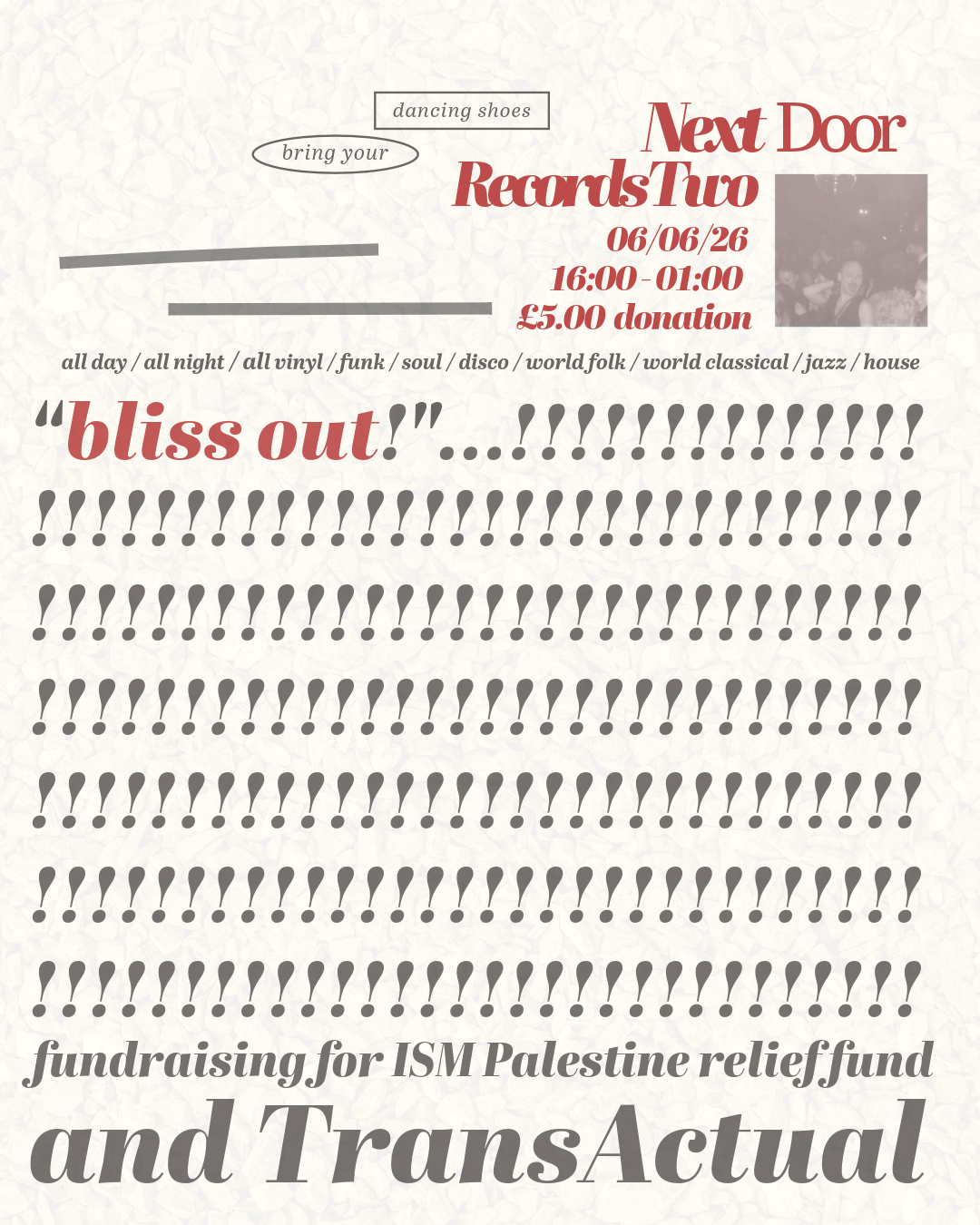 Bliss Out at NDR2 (Shop Floor & Club)
