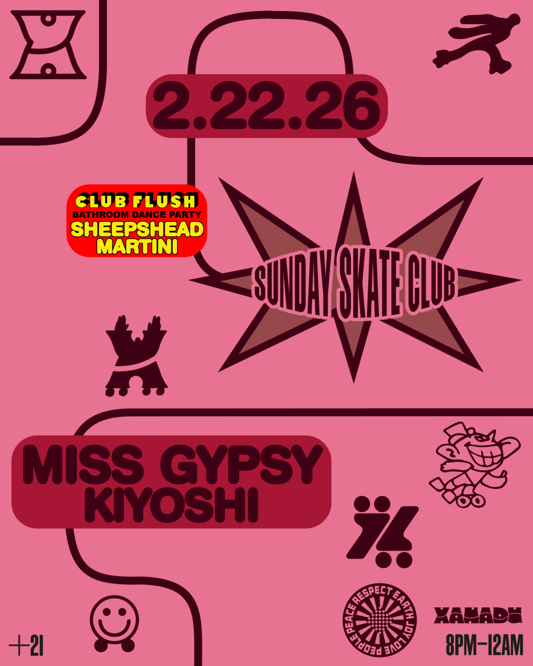 Sunday Skate Club with Miss Gypsy + Kiyoshi (skate)