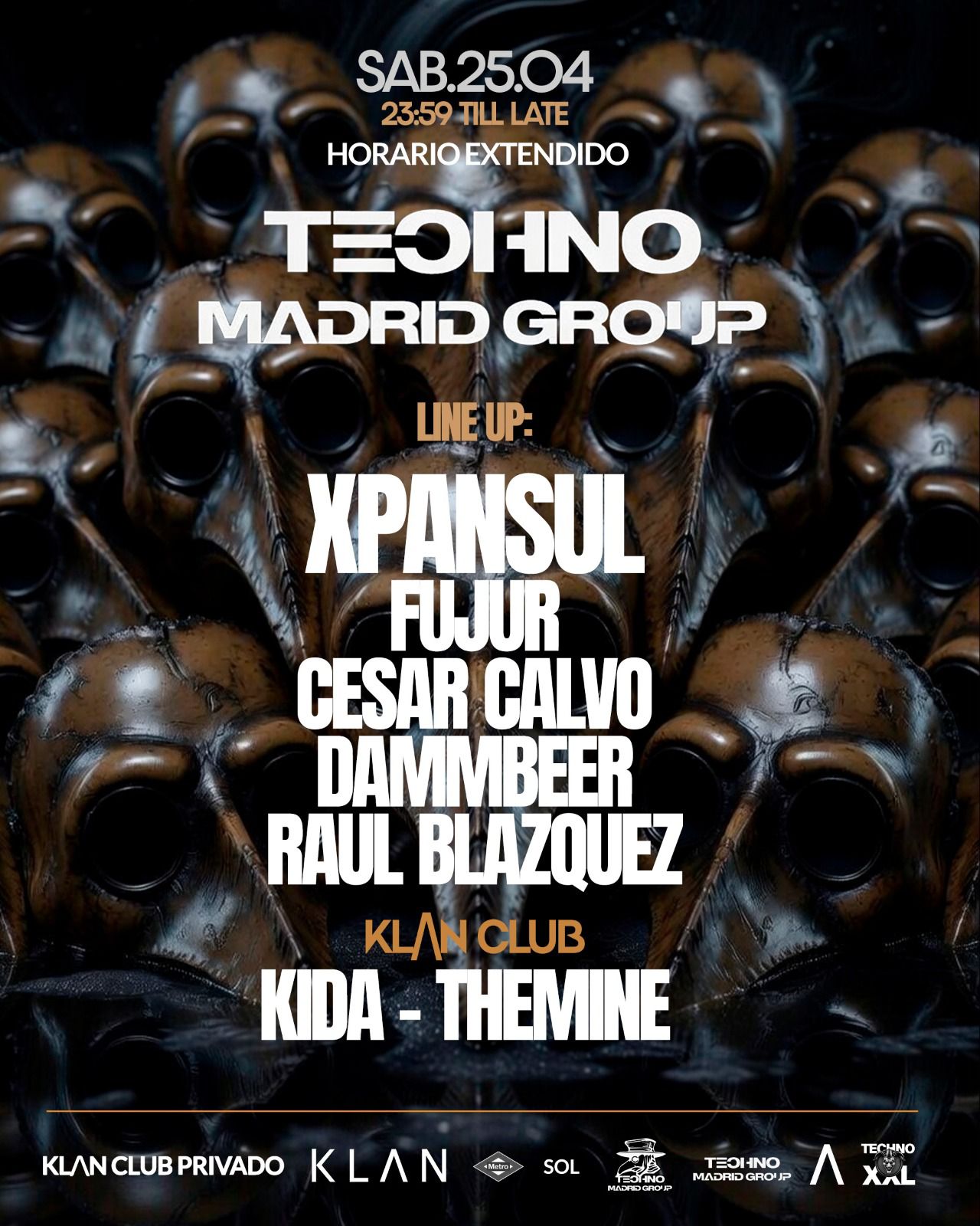 TECHNO MADRID GROUP special extended hours