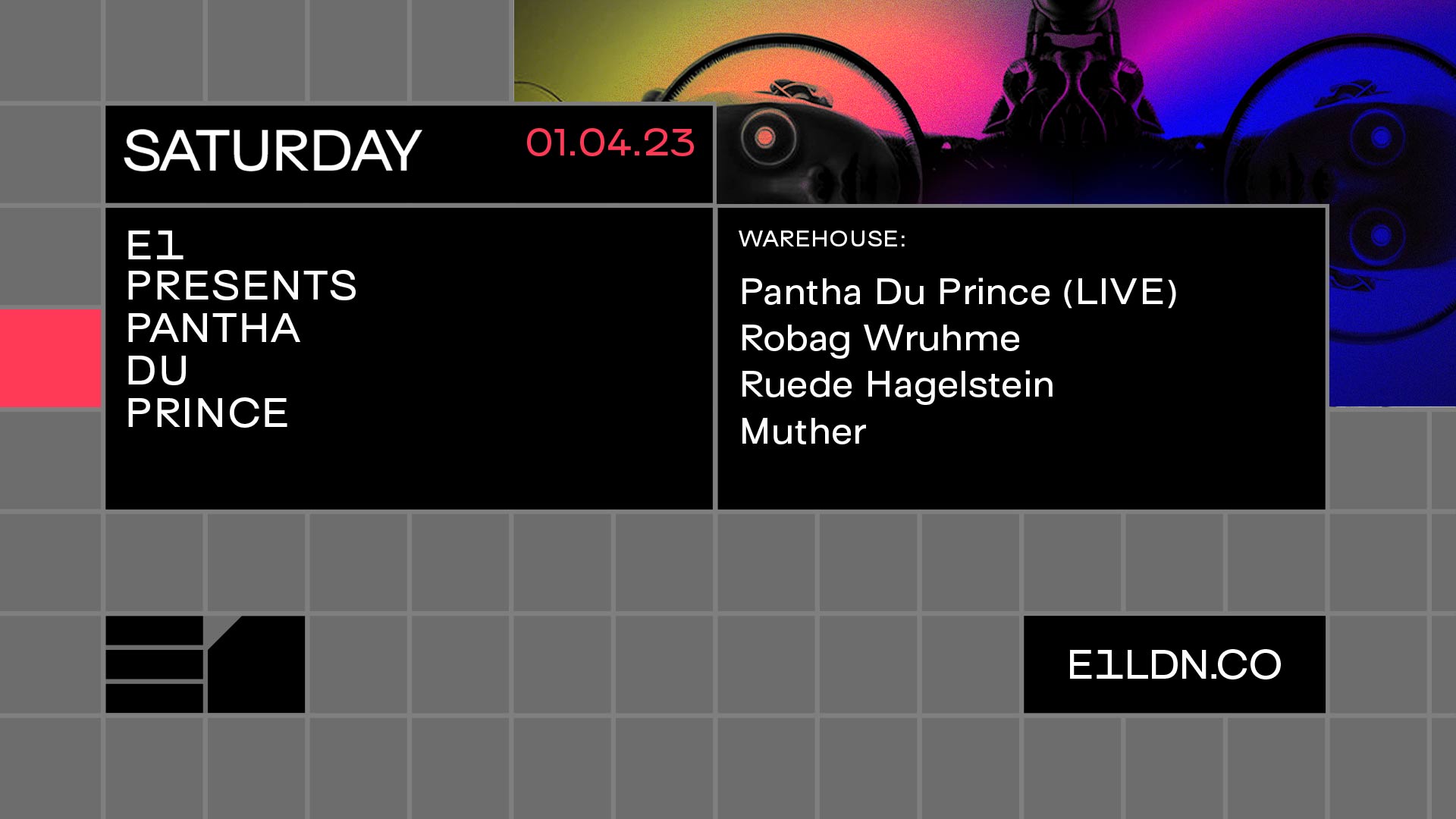 E1 presents: Pantha Du Prince (live), Robag Wruhme, Ruede Hagelstein & Muther