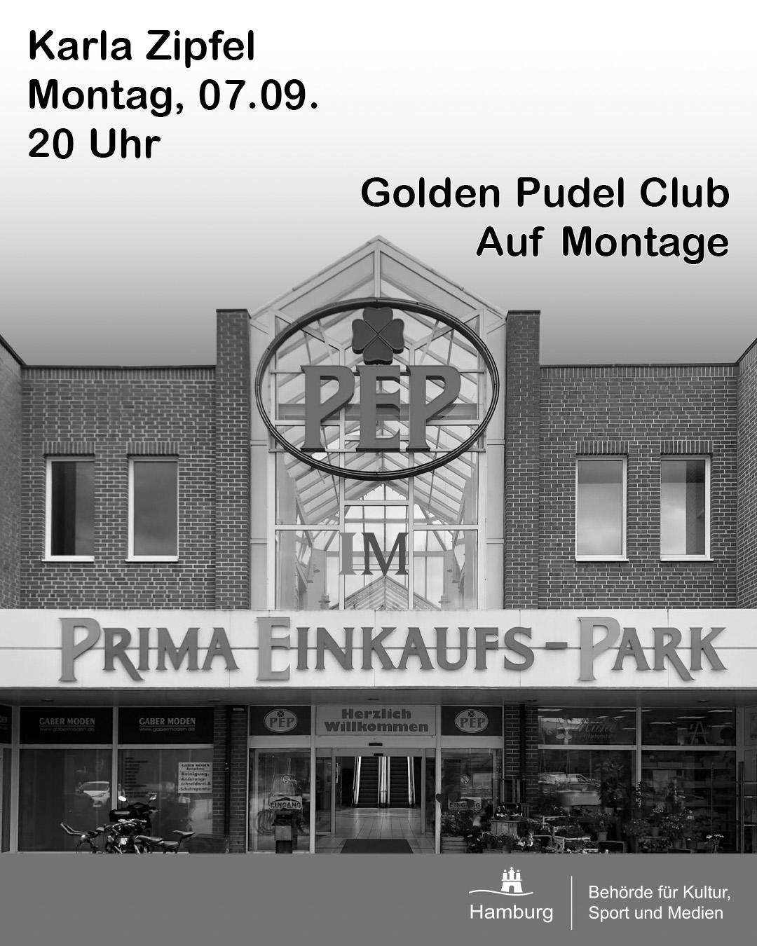Auf Montage Ausstellung und Musik im Golden Pudel Club mit Karla Zipfel