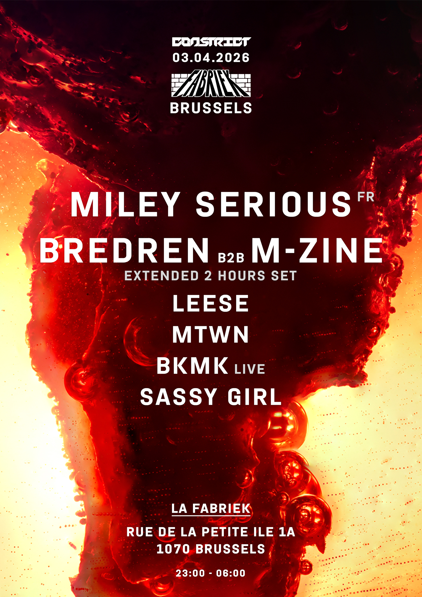 Constrict with Miley Serious, Bredren, M-zine