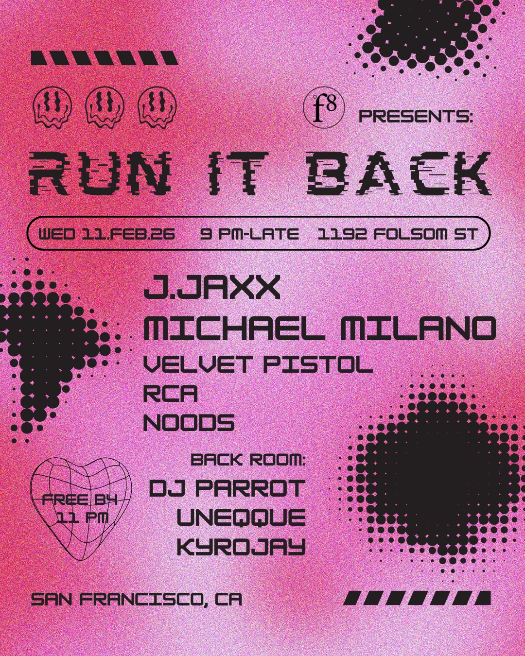Run It Back: Valentines Edition at F8 1192 Folsom, San Francisco