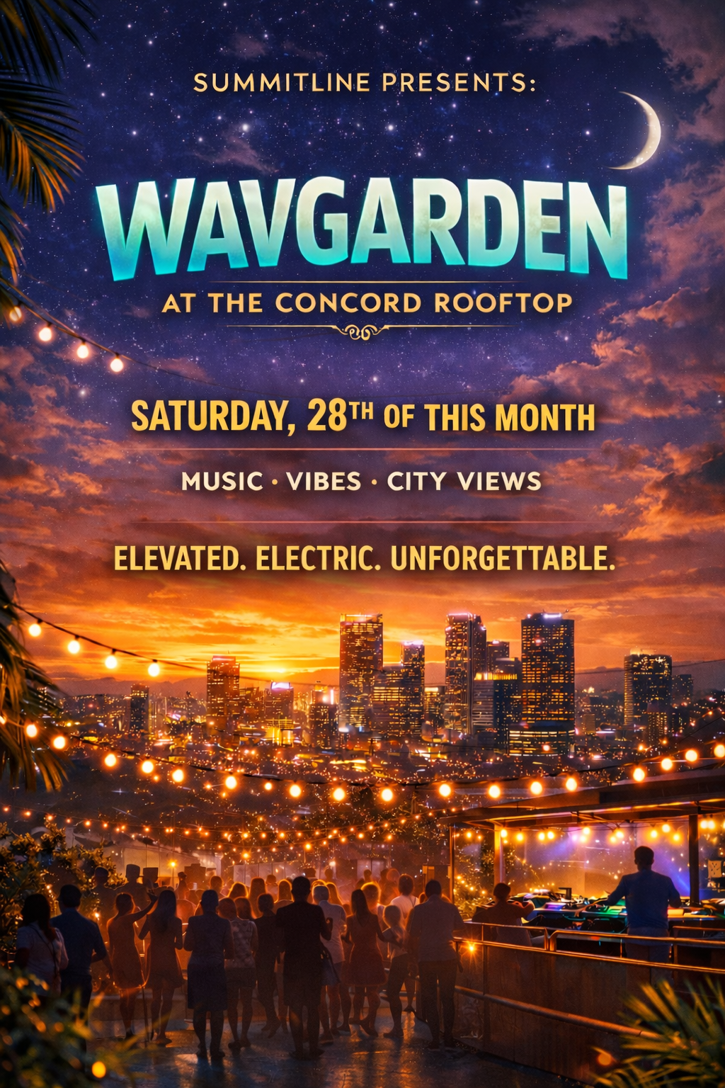 SummitLine PRESENTS: WAVGARDEN AT THE CONCORD ROOFTOP