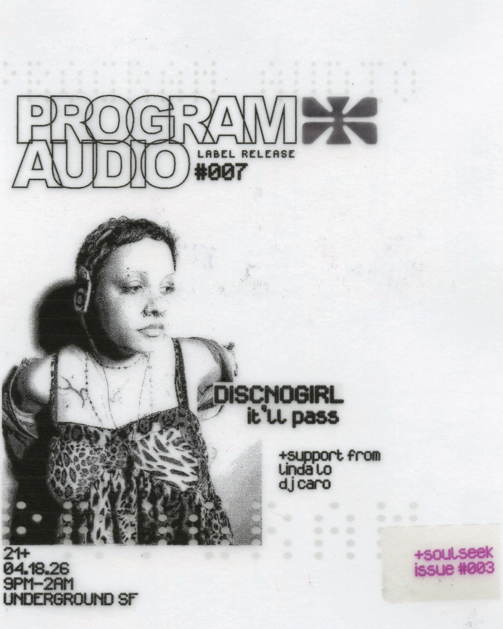 program audio label release: Discnogirl + soulseek #003