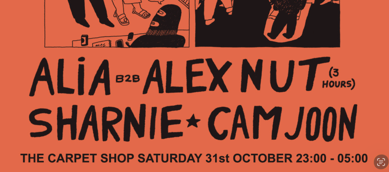 Buss with AliA b2b Alex Nut (3 hours), Sharnie & Cam Joon