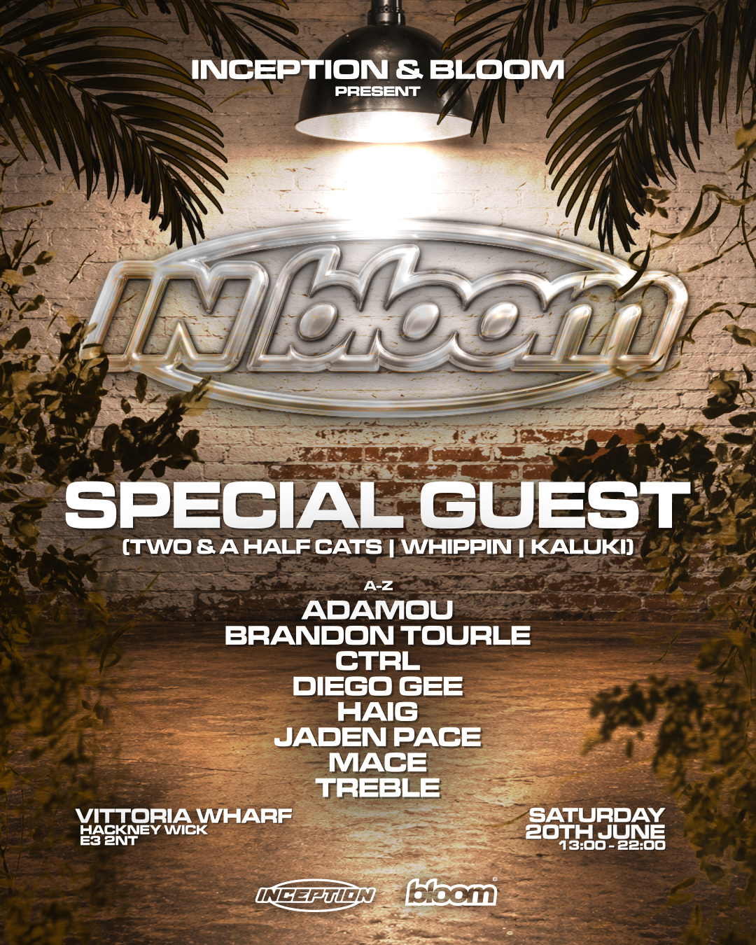 Bloom & Inception present: In-Bloom (Hackney Wick Day Party)
