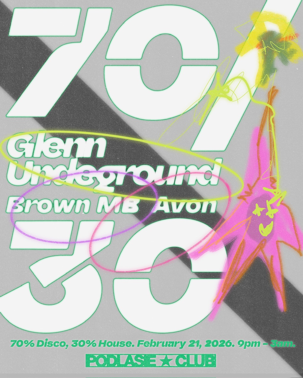 70/30: Glenn Underground, BROWN MB, AVON