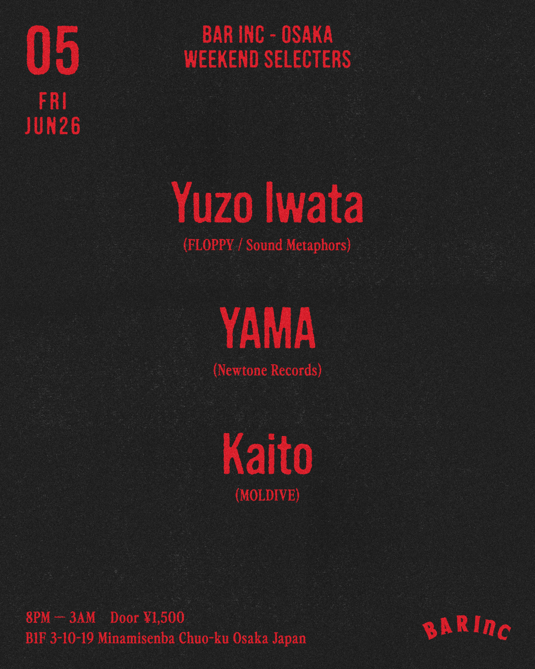 YAMA(JP/OSK) · Artist Profile