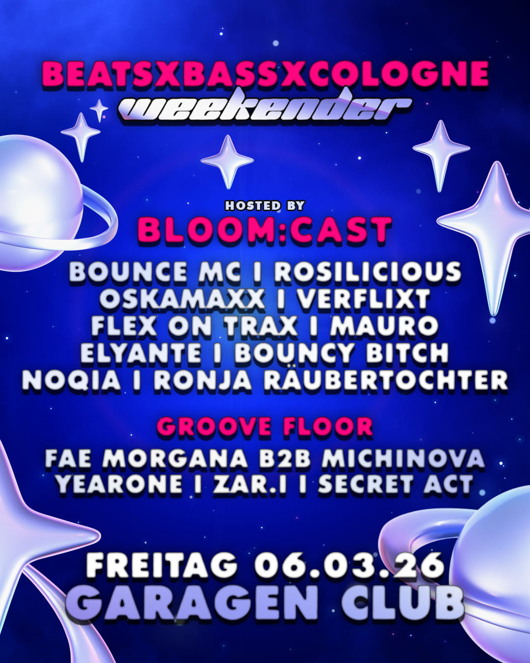 BEATS x BASS x WEEKENDER hosted by BLOOMCAST