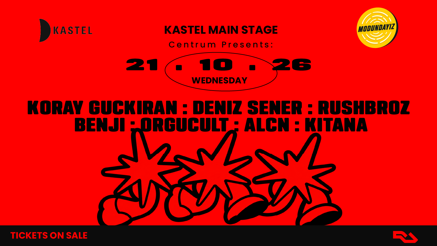 KORAY GUCKIRAN + DENIZ SENER + RUSHBROZ + BENJI + ORGUCULT + ALCN + KITANA ++ CENTRUM PRESENTS