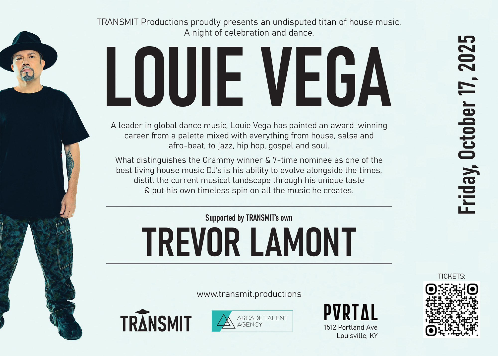 TRANSMIT presents: Louie Vega at TBA - Portal at 1512, Kentucky