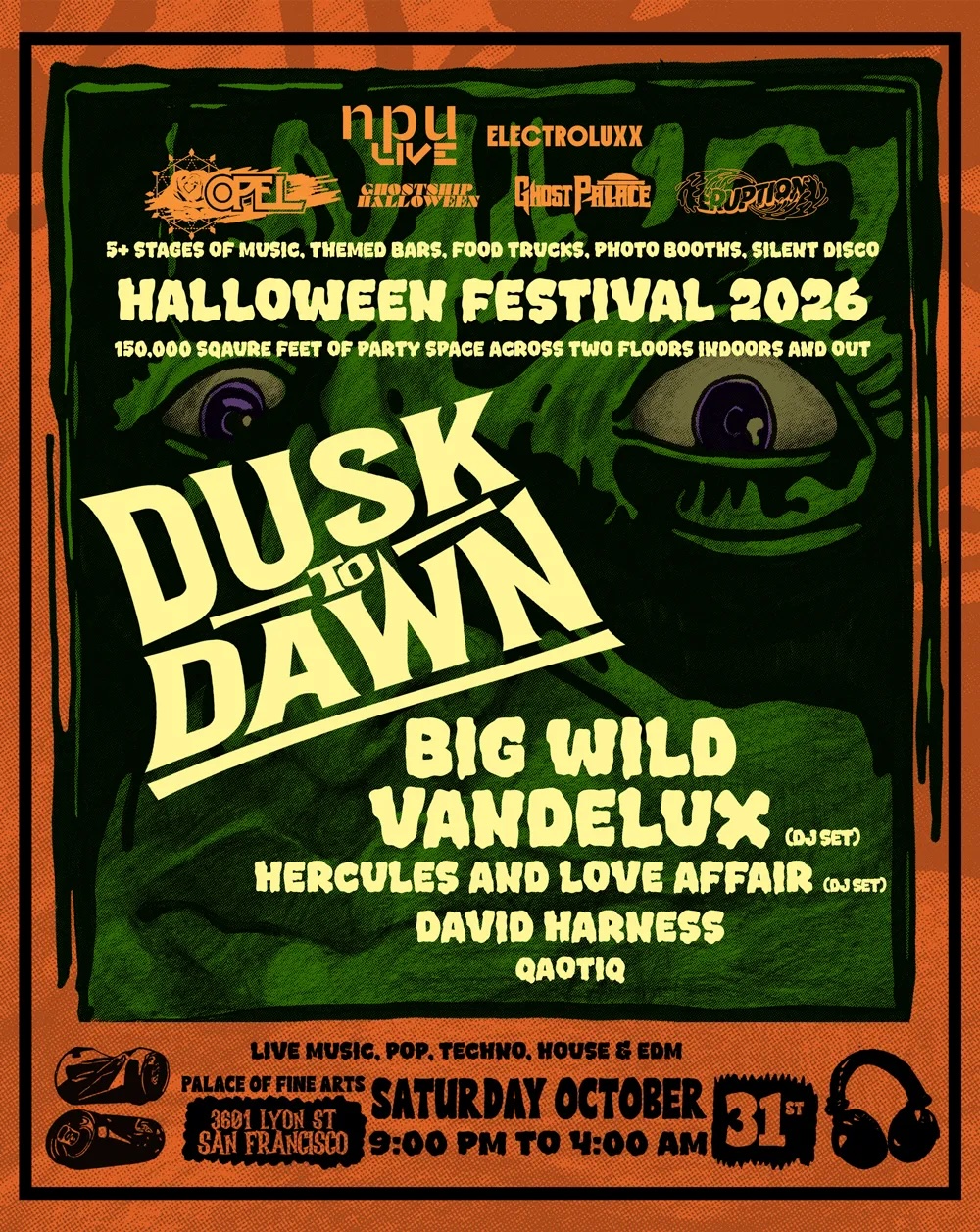 DUSK TO DAWN HALLOWEEN: Big Wild, Vandelux, Herc&Love Affair