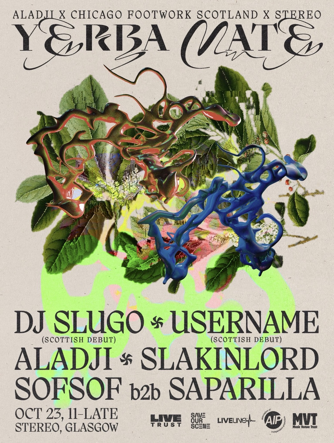 Aladji x Chicago Footwork Scotland x Stereo: DJ Slugo & username