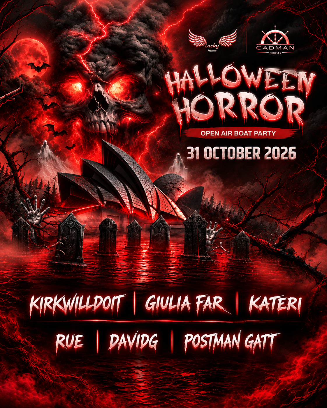 Boat Party - HALLOWEEN HORROR - Open Air Rooftop