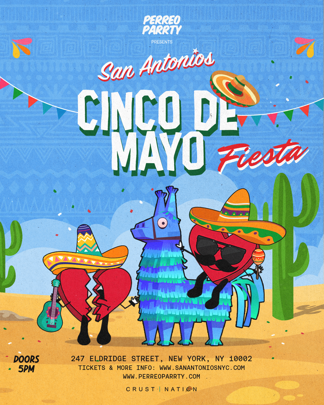 Cinco De Mayo on Houston-Latin Reggaeton Party at Lower East Side NYC