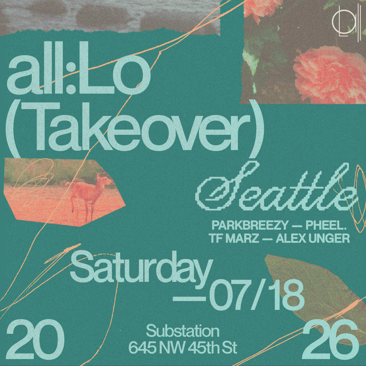 all:Lo Collective with Alex Unger, parkbreezy, pheel., TF Marz