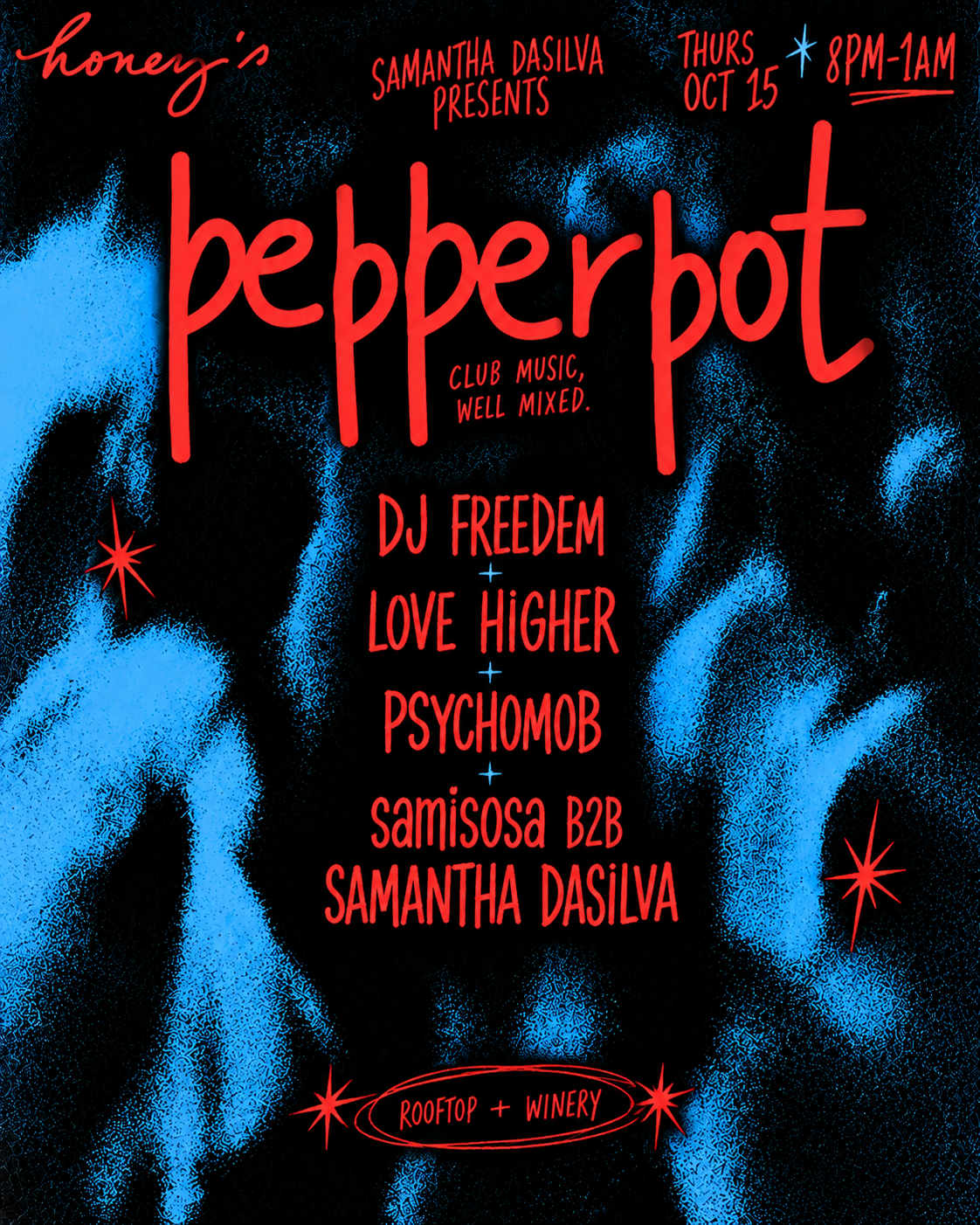 PEPPERPOT: DJ Freedem, Love Higher, PSYCHOMOB, samisosa B2B Samantha DaSilva