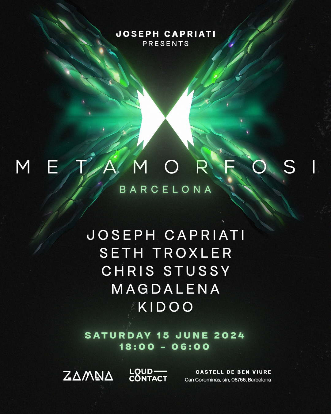 Joseph Capriati presents METAMORFOSI