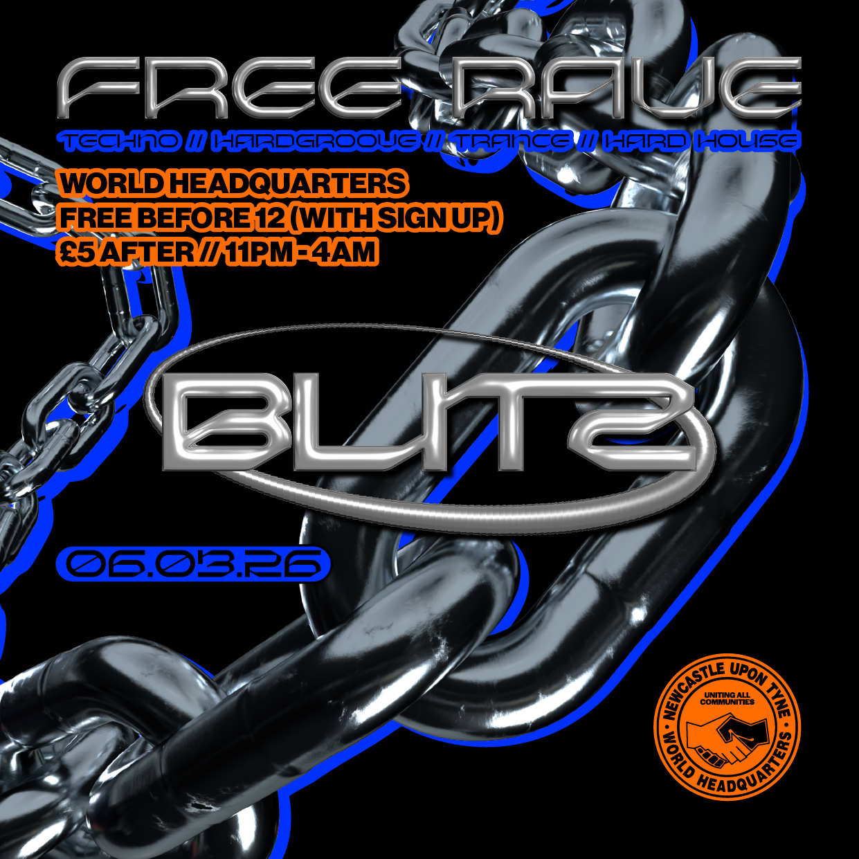 BLITZ - Techno/Hardgroove/Trance/Hard Dance - FREE RAVE