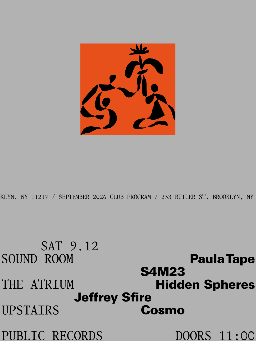 Paula Tape, S4M23 / Hidden Spheres, Jeffrey Sfire / Cosmo