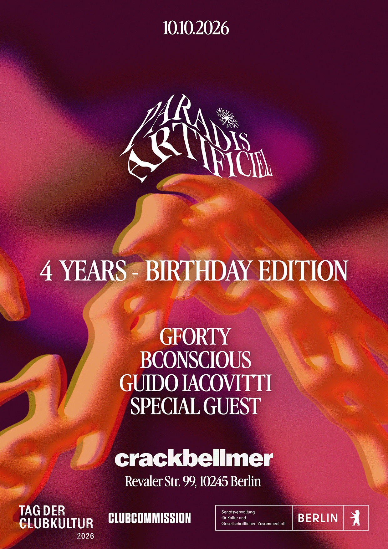 Paradis Artificiel (4TH ANNIVERSARY) ✦ TAG DER CLUBKULTUR 2026