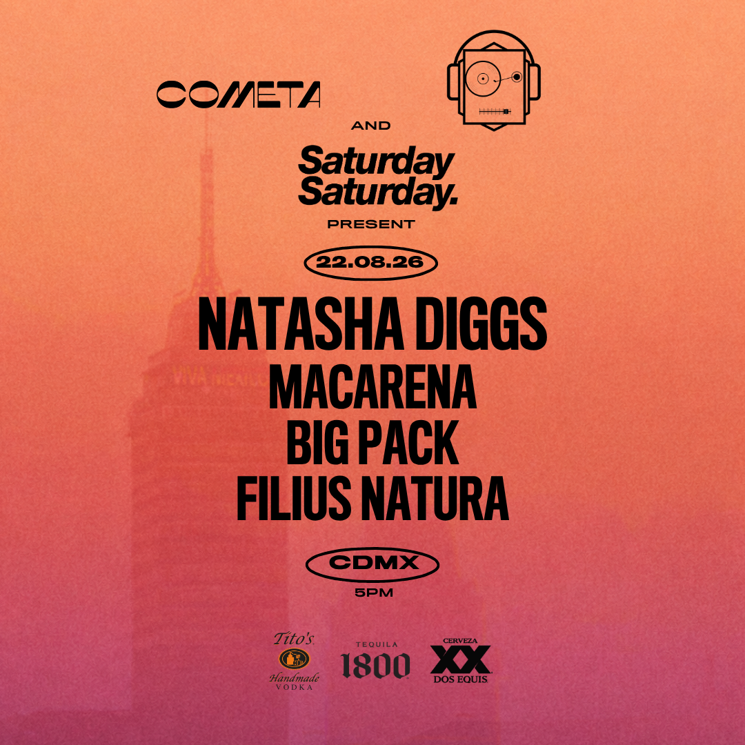 SaturdaySaturday x EBB x Cometa present: Natasha Diggs