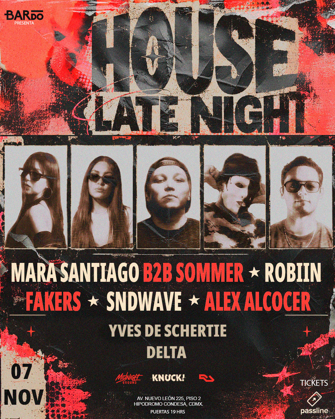 Flyer de House Late Night