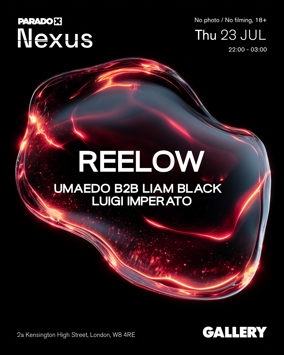Paradox Nexus: Reelow - Thursdays at Gallery