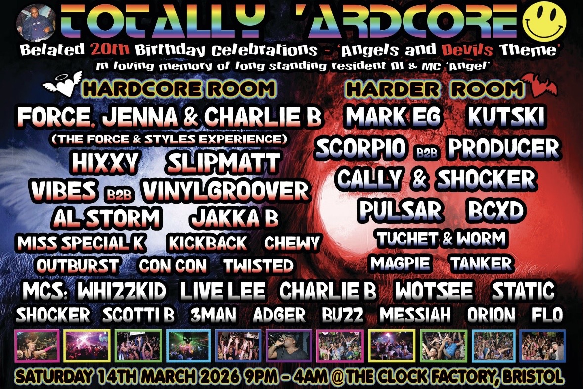 TOTALLY 'ARDCORE 20th birthday celebrations