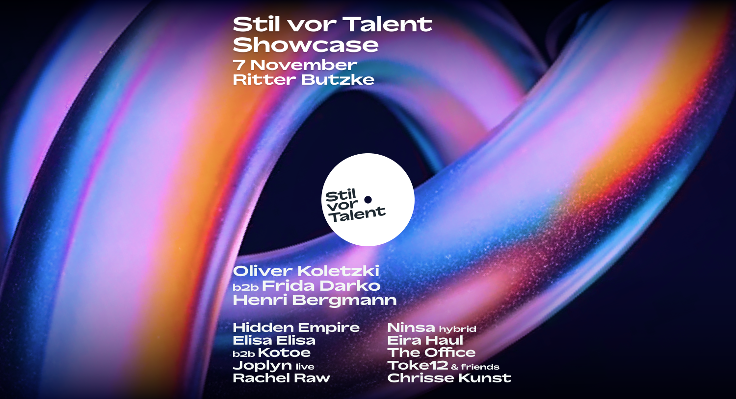 Stil vor Talent with Oliver Koletzki flyer