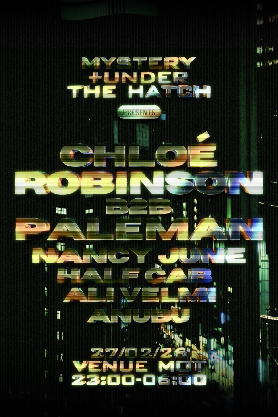 Chloé Robinson b2b Paleman @ Venue M.O.T 