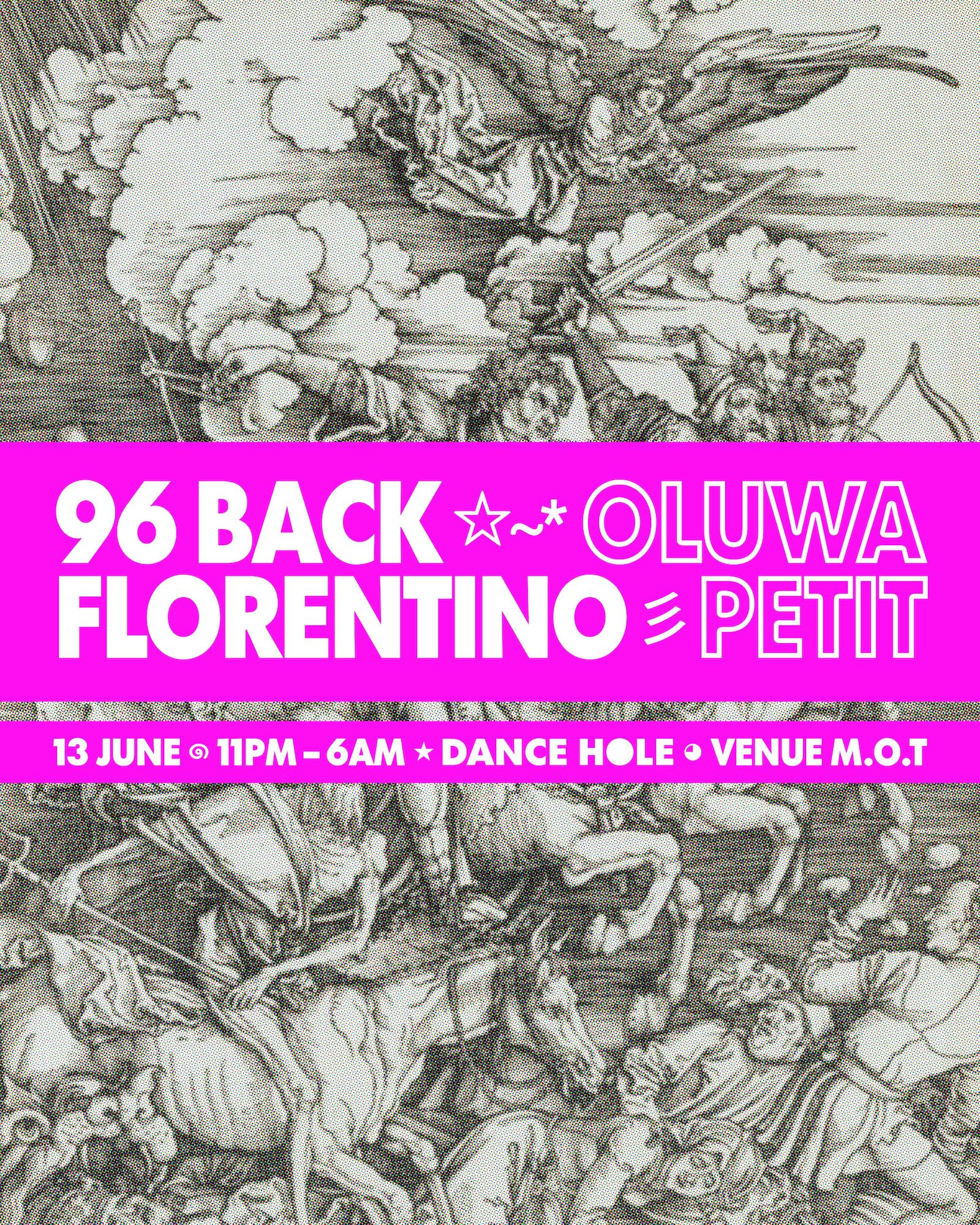Florentino, 96 Back, Oluwa & Petit: Dance Hole