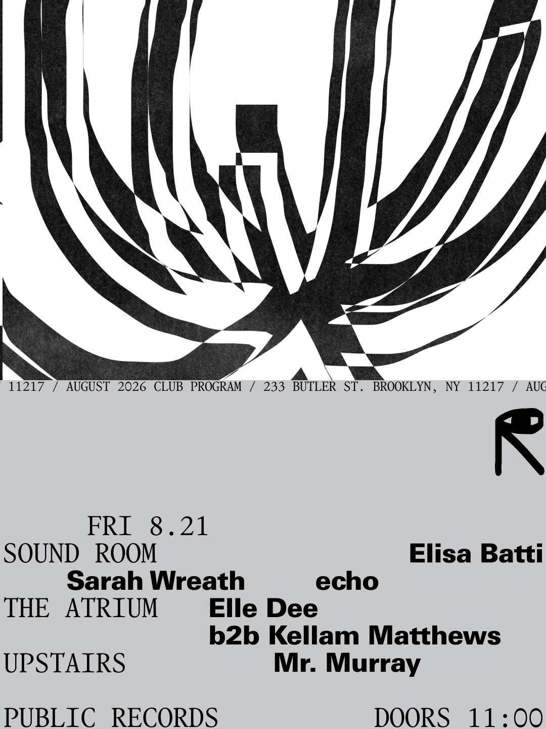 Elisa Batti, Sarah Wreath, echo / Elle Dee b2b Kellam Matthews / Mr. Murray - Public Records