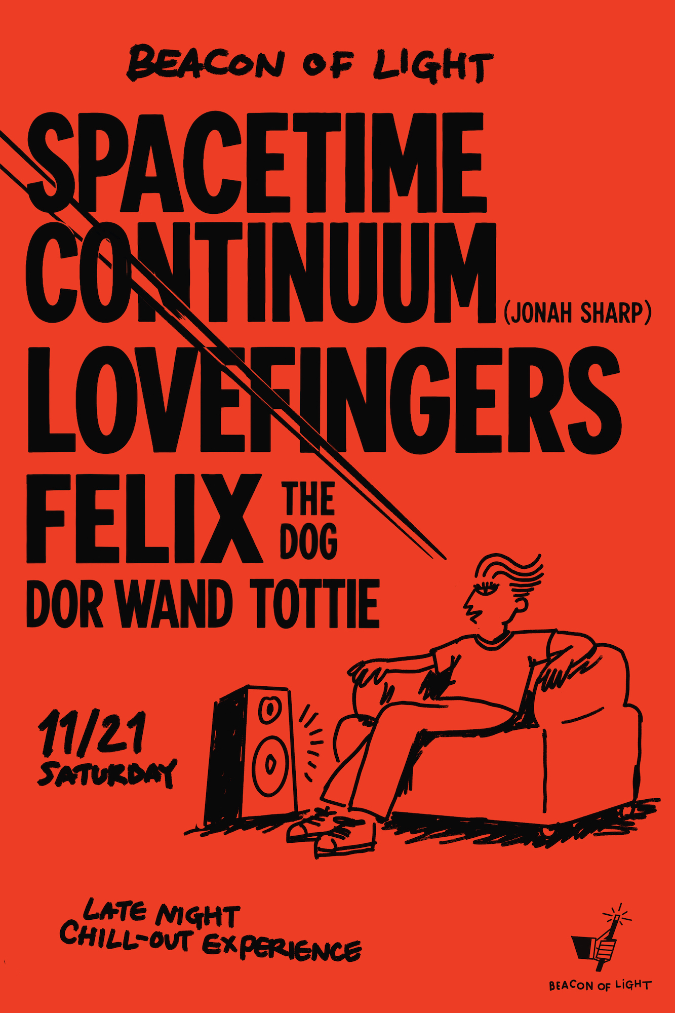 Beacon of Light: Spacetime Continuum, Lovefingers, Felix The Dog