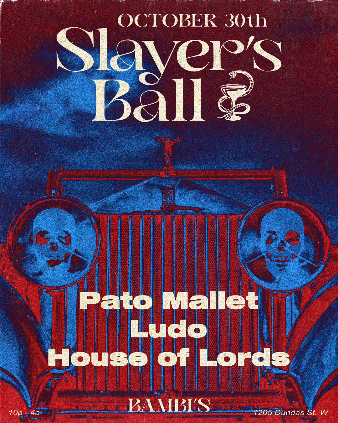 Slayers Ball w/pato Mallet, House of Lords and Ludo flyer