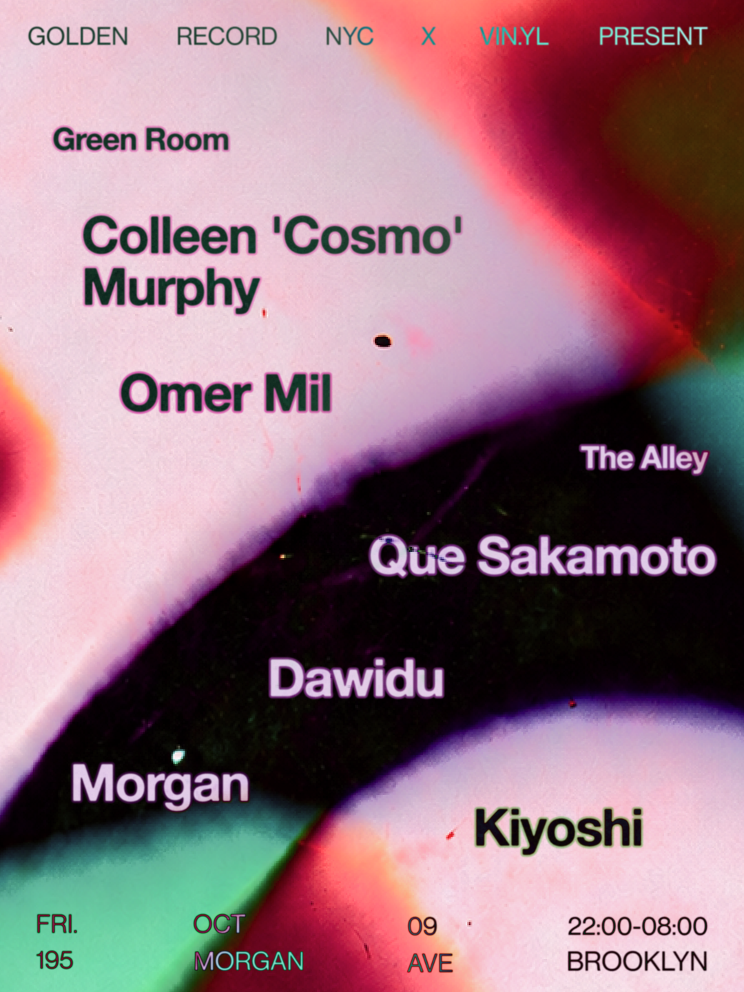 Golden Record NYC and Vin.yl present Colleen 'Cosmo' Murphy & Que Sakamoto