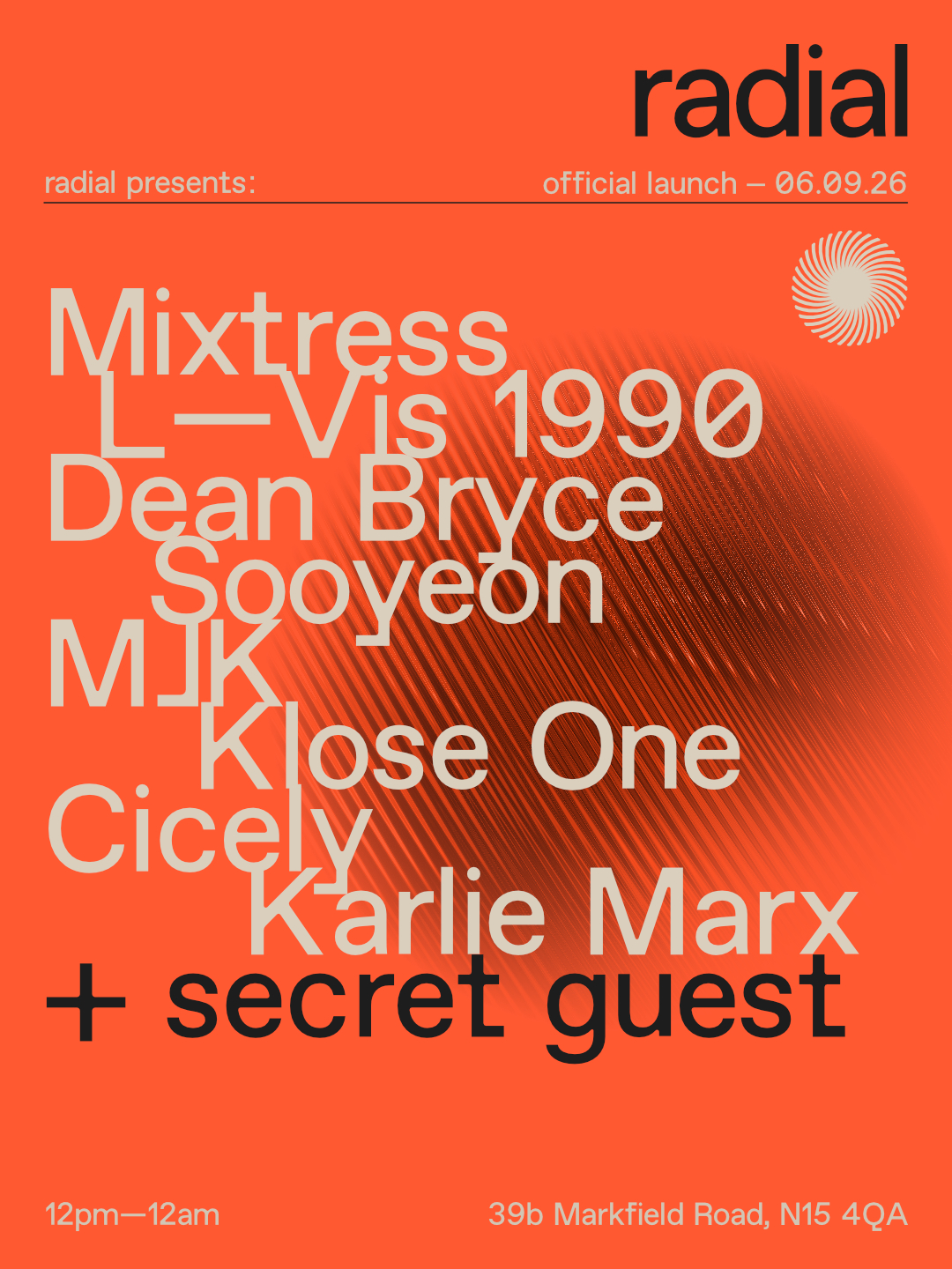 radial presents: official launch – sunday