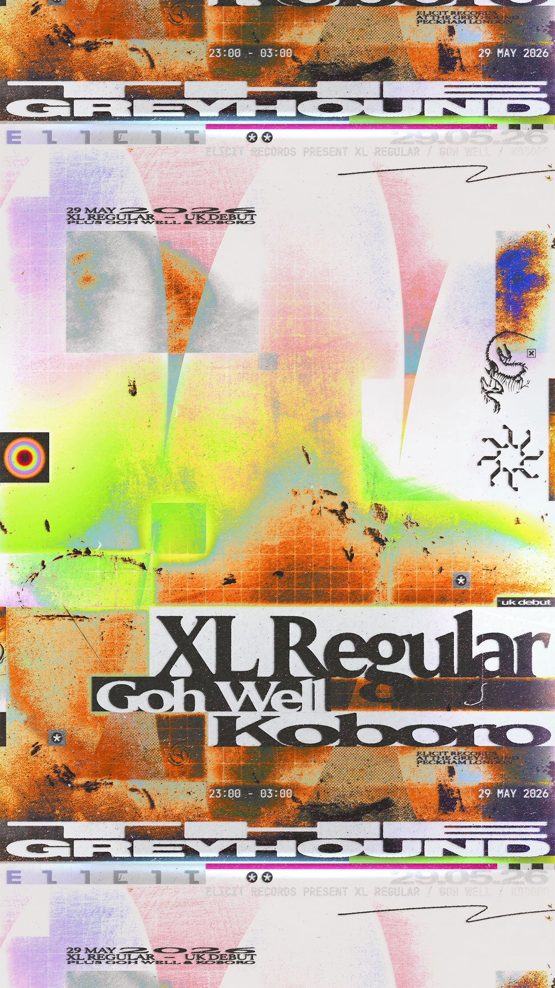 Elicit Records: XL Regular (UK Debut), Goh Well, Koboro