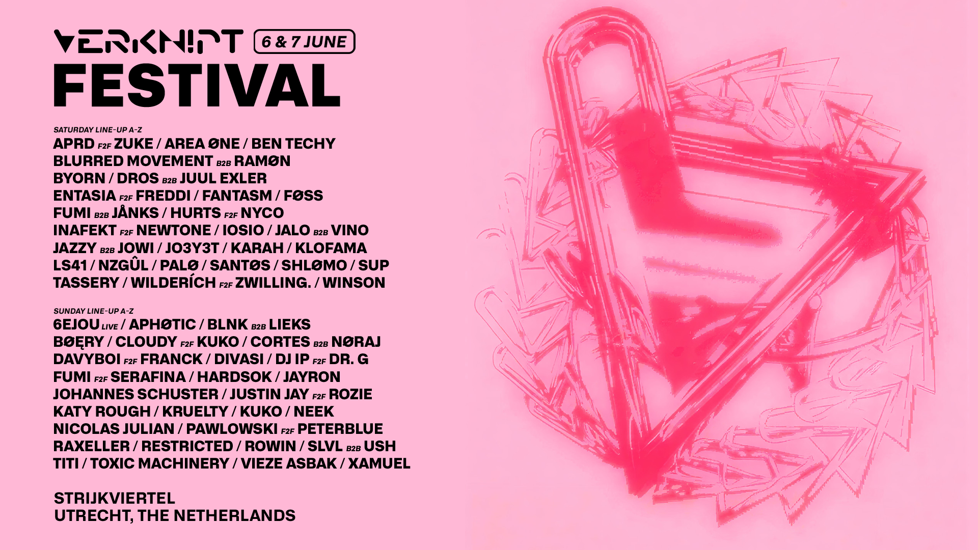 VERKNIPT Festival 2026 - Strijkviertel - 6 & 7 June