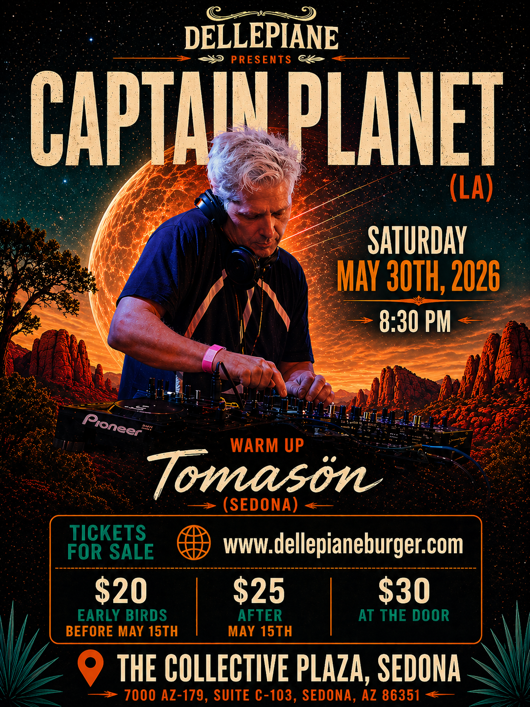 Captain Planet (LA) returns for a night of global grooves & desert