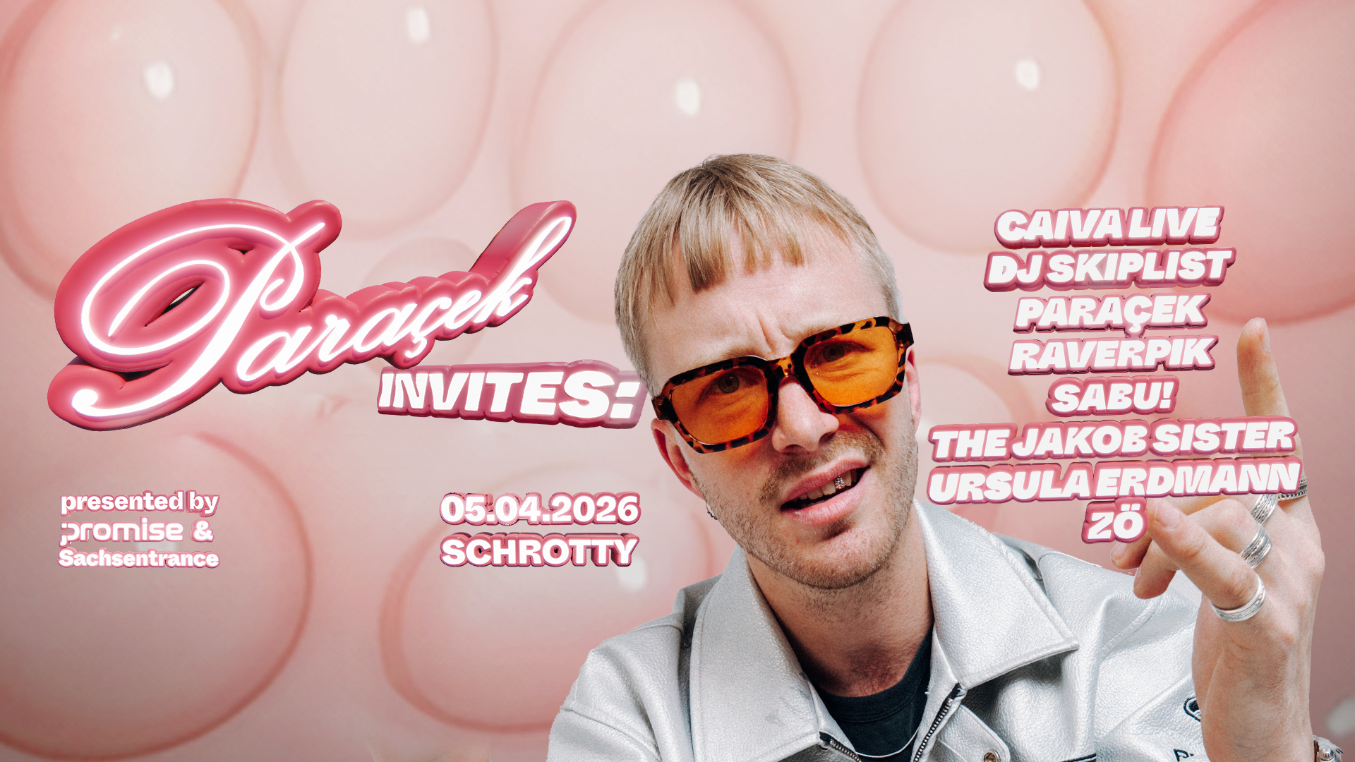 Paraçek invites CAIVA *live*, Sachsentrance, DJ SKIPLIST