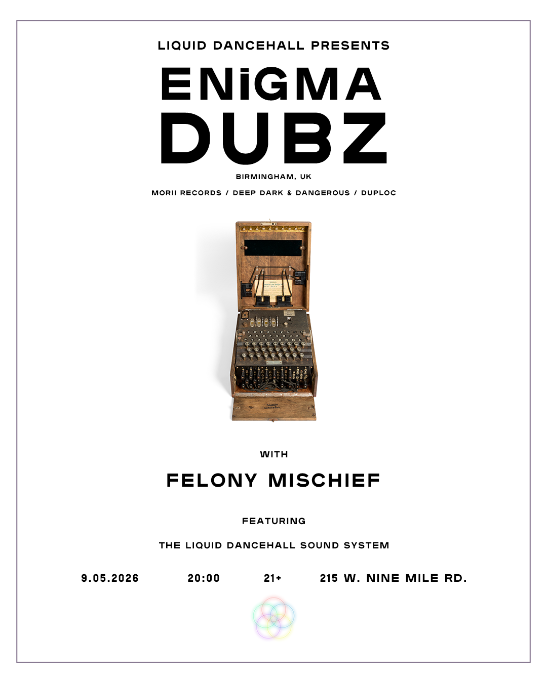 Liquid Dancehall presents ENiGMA Dubz at TBA - 215 West, Detroit