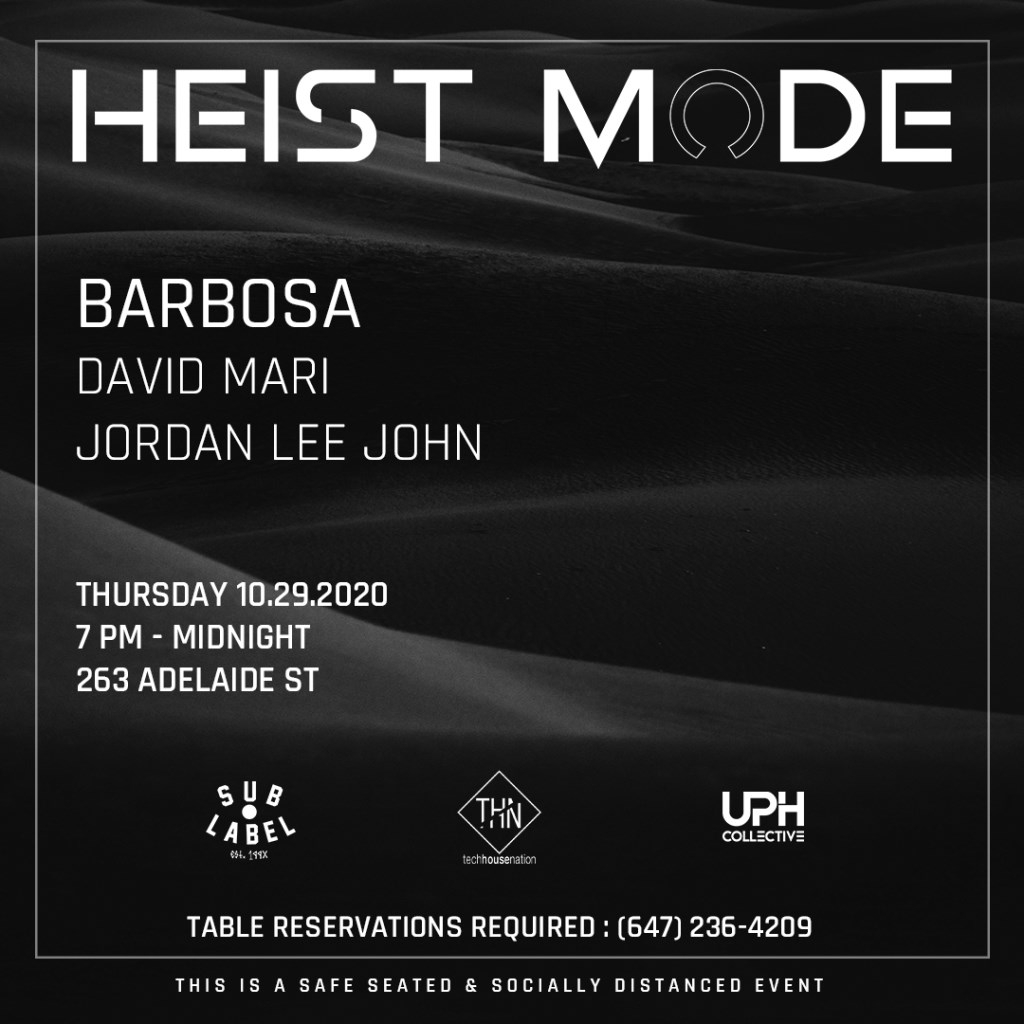 Heist Mode 001 flyer