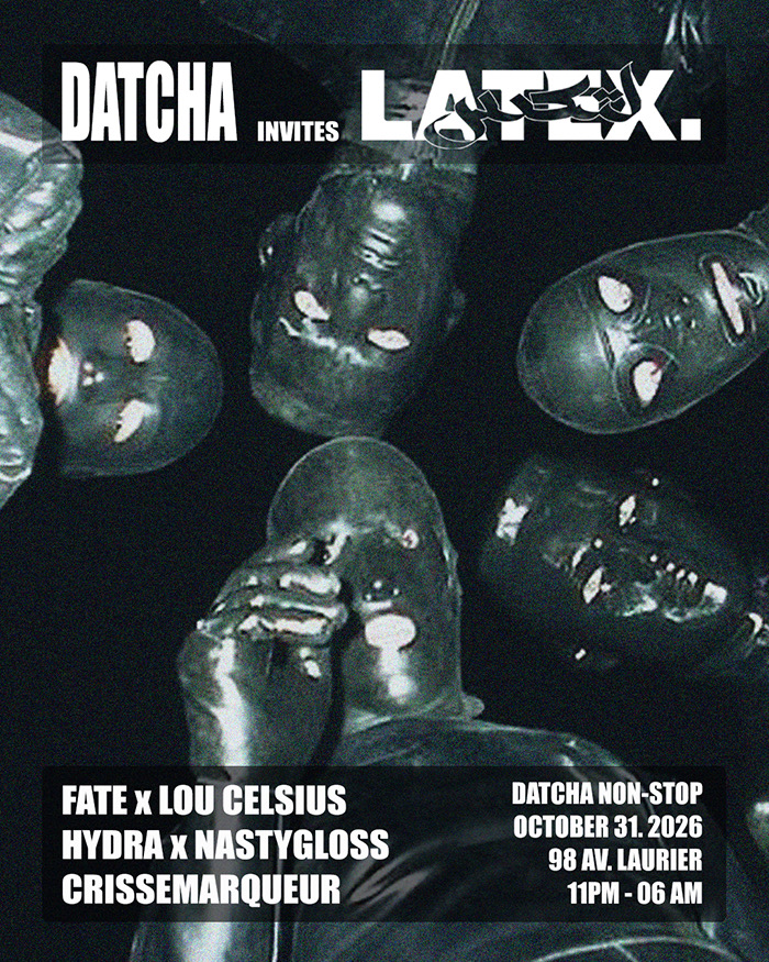 Latex Halloween: Crissemarquer, Lou Celsius, Fate, Hydra b2b Nasty Gloss