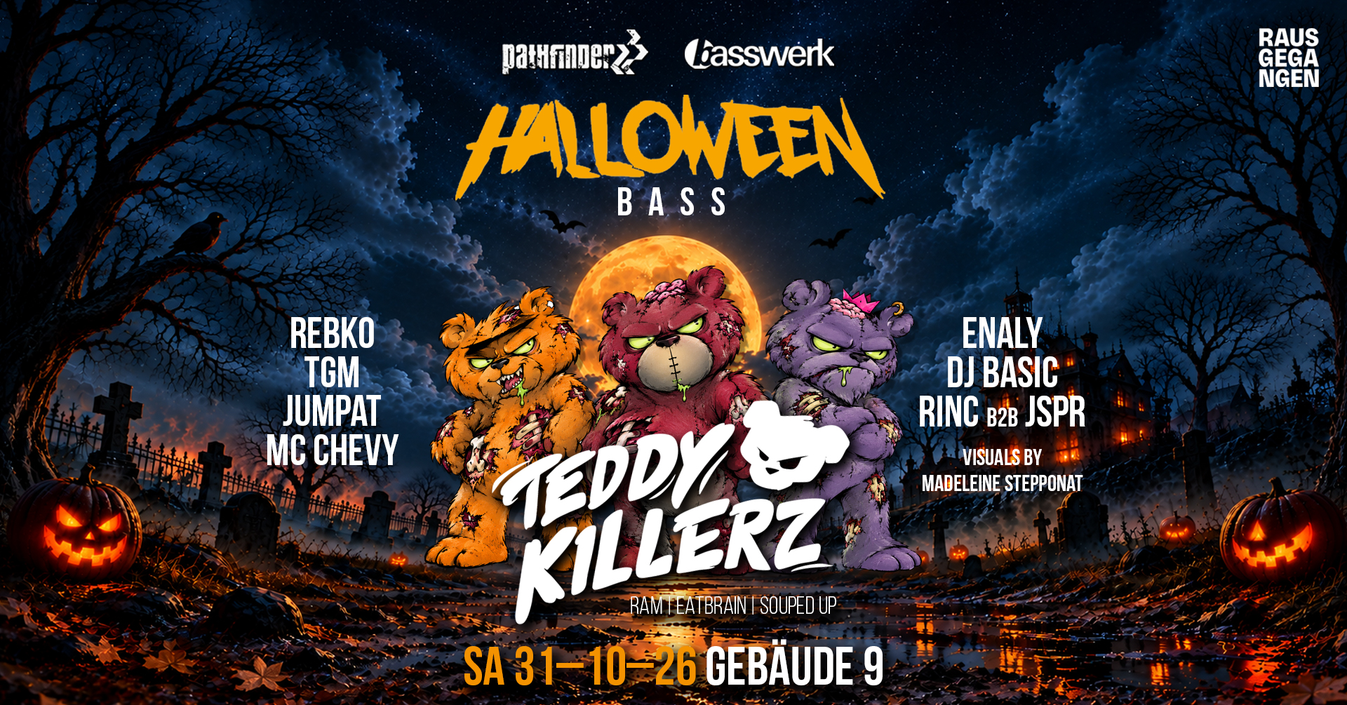 Pathfinder & Basswerk pres. HALLOWEEN Bass feat. Teddy Killerz