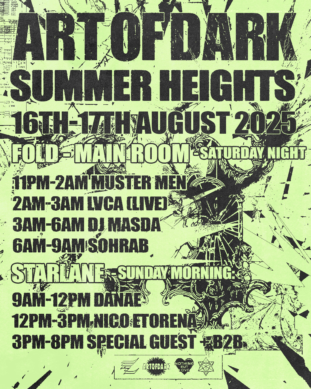 Art of Dark - Summer Heights w/ DJ Masda, Lvca (live), Sohrab + more