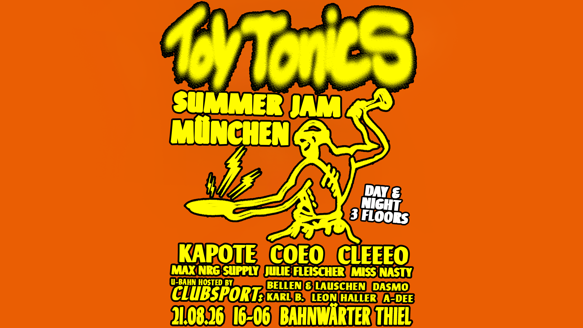 Toy Tonics Summer Jam - Open Air & Club