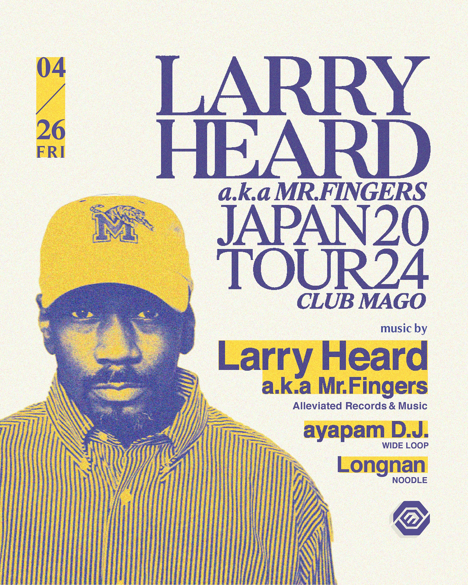 Larry Heard a.k.a Mr.Fingers JAPAN TOUR 2024 at Mago, Chubu