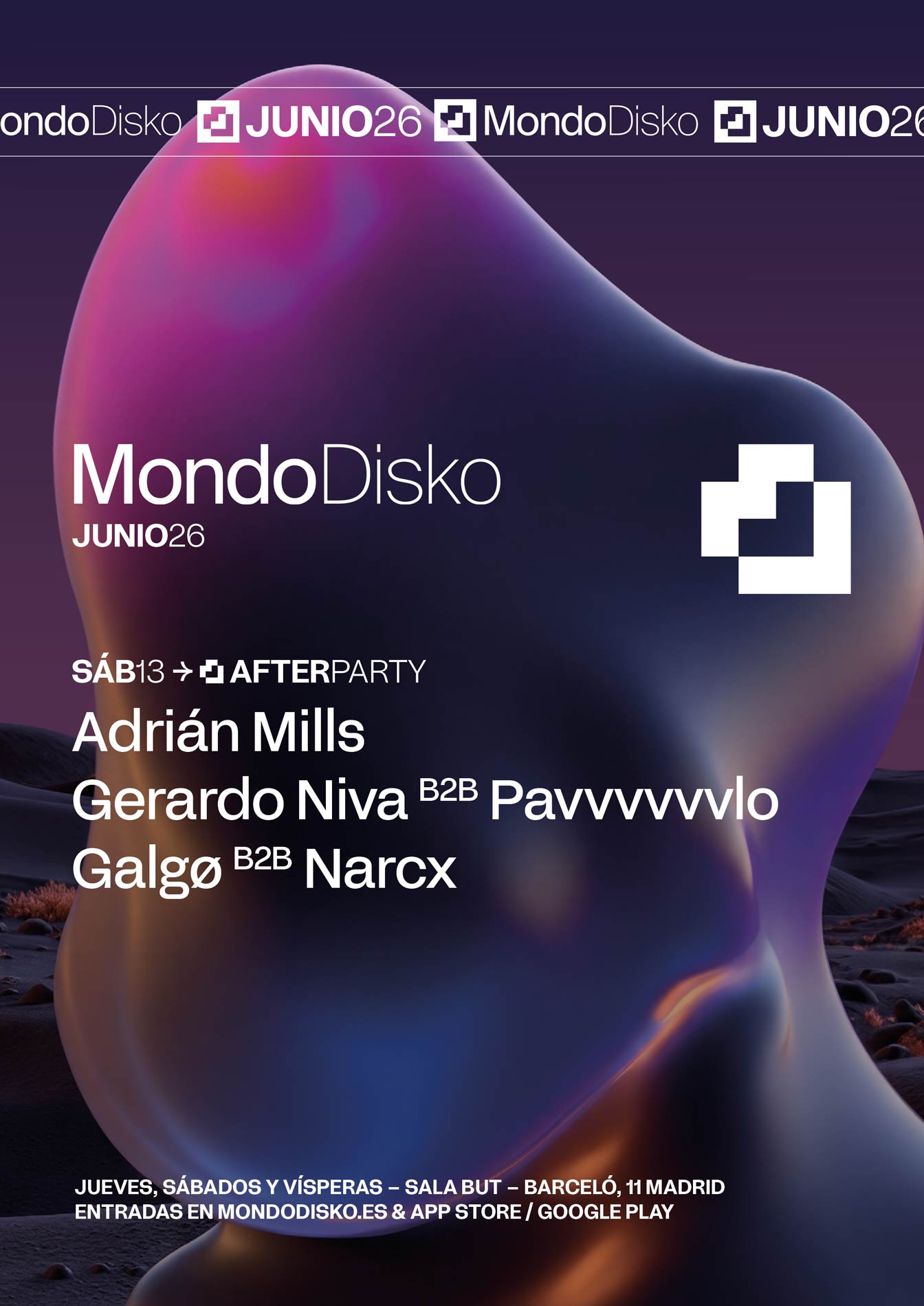 AFTERPARTY: Adrián Mills / Gerardo Niva B2B pavvvvvvlo / GALGØ B2B NARCX